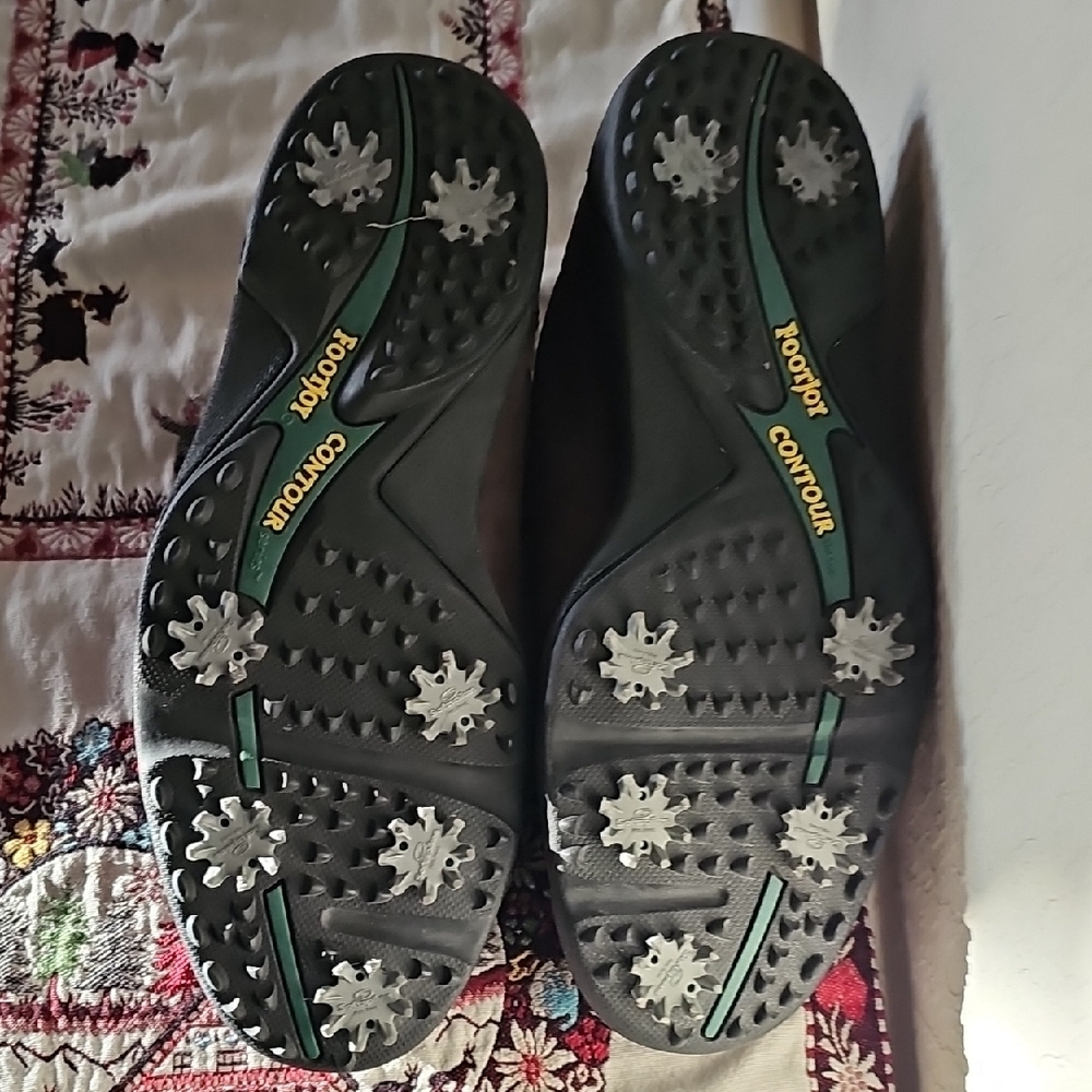 Footjoy Contour Series Soft Spikes Golf Shoes Size 10M - Picture 9 of 14
